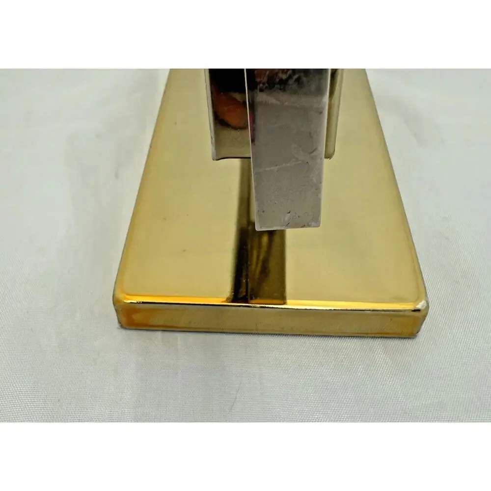 West Emory Two Sided Gold 6 X 8.25” Vanity Mirror